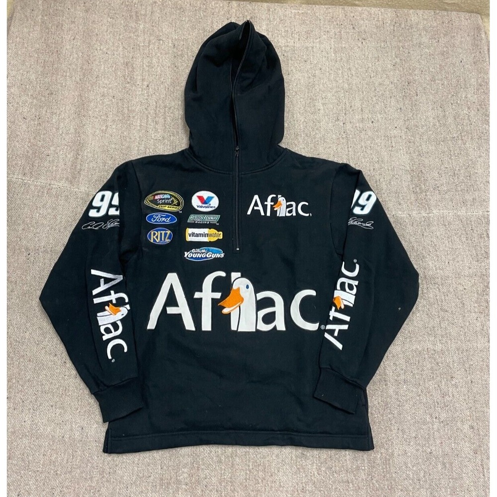nascar Carl Edwards sweatshirt mens small black 2000s racing full‎ zip